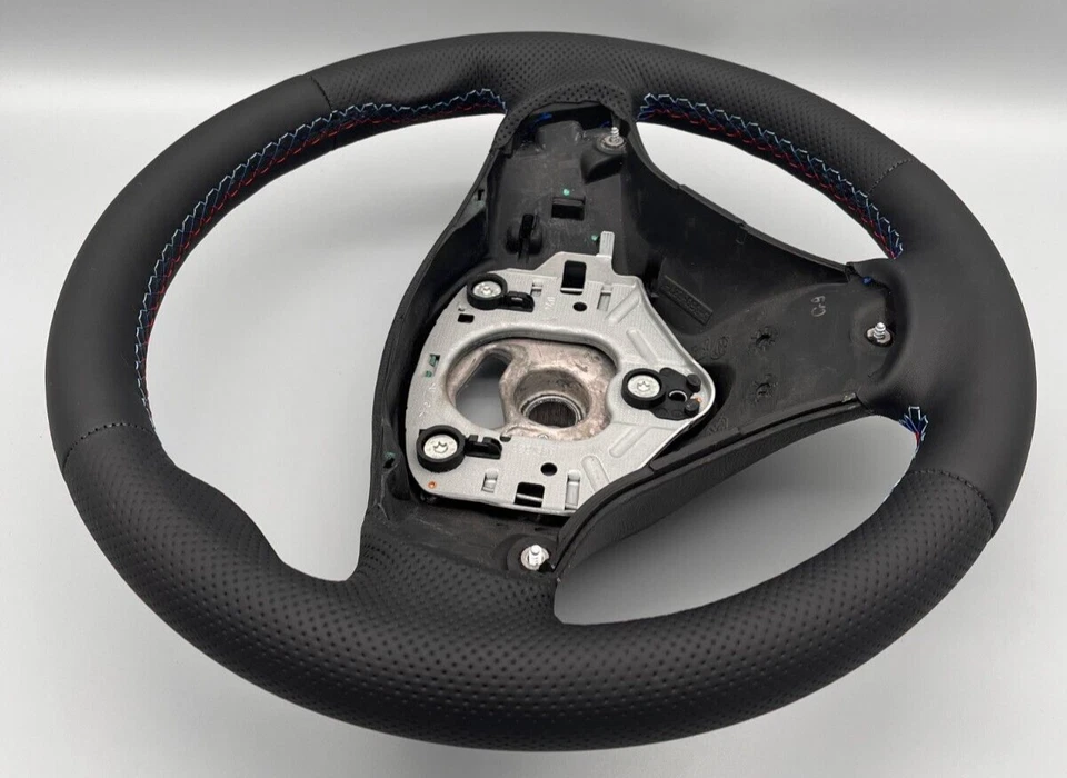 BMW M Steering Wheel Reupholstered NO SWAP BMW 3 Series E90 E91 E92 E93 1 Series E81 E82 E87 - Image 2 of 4