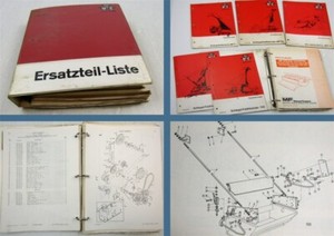 10 Ersatzteillisten für Anbaugeräte Massey Ferguson MF70 116 740 760 Häcksler
