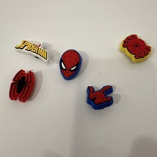 Spider-Man Themed Pack Shoe Charms/Jibbitz for Crocs 5 Pieces