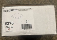 Box of 50 HoldRite Rubber Silencer Pad 2 x 2 x 1/4 "