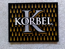 Brand New KORBEL Rubber Drink Mat, 13 3/4" x 10 3/4", Station Bar Mat