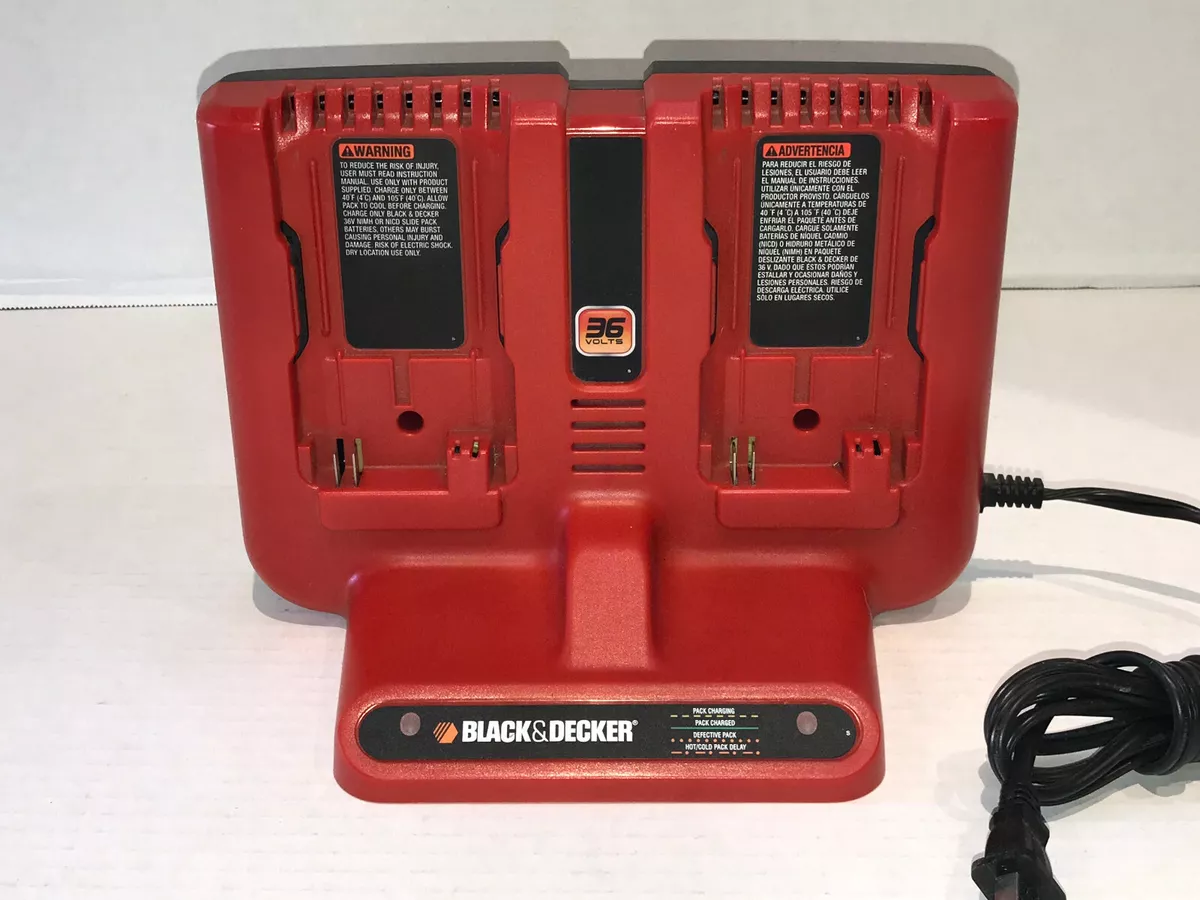 Black & Decker Dual Battery Charger XRC360 36 Volt