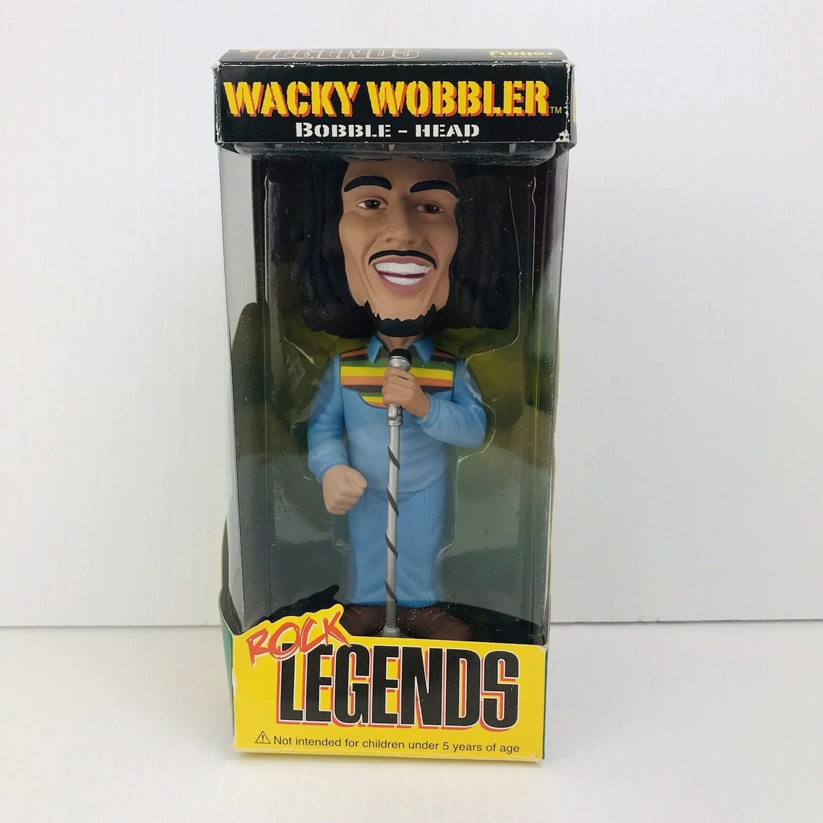 ROCK LEGENDS BOB MARLEY REGGAE RASTA Wacky-Wobbler Bobble-Head  