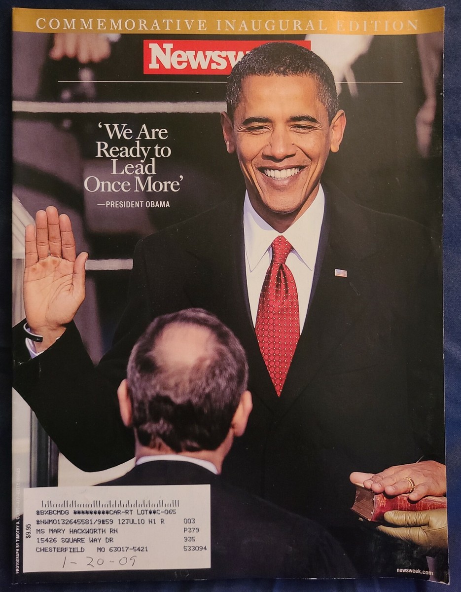 Newsweek Magazine Barack Obama Commemorative Inaugural