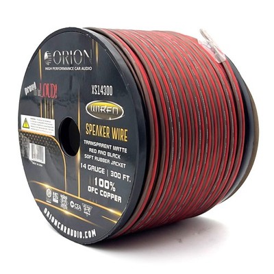 Orion XS14300 14 Gauge Speaker Wire Roll (300ft) 100% OFC Copper