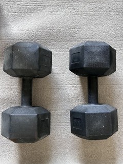 Pair of 10kg dumbell weights