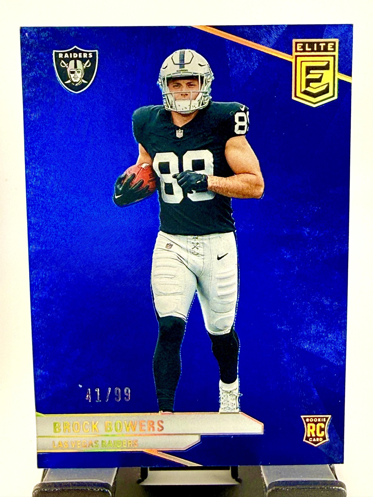 2024 Donruss Elite #162 Brock Bowers Blue #/99