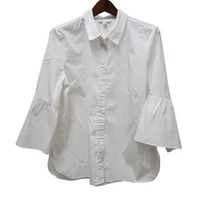 Counterparts 3/4 Bell Sleeves Button-Up Shirt Size XL Women's