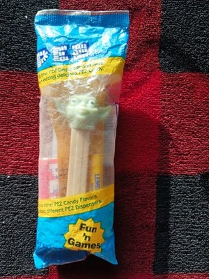 Vintage Star Wars Yoda Pez Dispenser Sealed Blue Package
