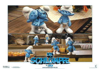 Kino Aushangfotos "Die Schlümpfe"