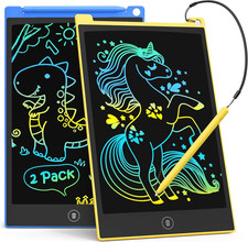 2 Pack LCD Writing Tablet, 10 Inch Colorful Doodle Board Drawing Tablet for Kids