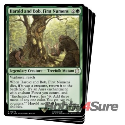 Harold And Bob, First Numens X4 M/NM Magic MTG Universes Beyond: Fallout