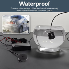 Car Parking Sensor Kit 4 Sensors Reverse Backup Radar Buzzer Alert 12V 22mm — image 4