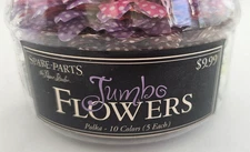 Spare Parts by The Paper Studio – Jumbo 4" Flowers – Polka Dot Large Flower Jar