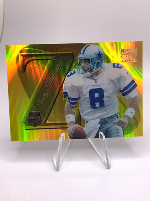 Troy Aikman 1997 Pinnacle Zenith Z-Team Mirror Gold #10 Cowboys Rare 1:191 Read!