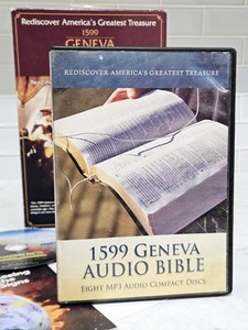 1599 Geneva Bible AUDIO CDs MP3  Complete Bible Genesis Thru Revelation Colonial