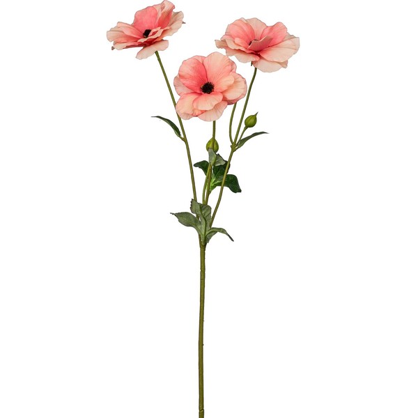 Kunstblume Ranunkel, 3Er Set, Farbe Apricot, HöHe Ca. 67 Cm-image