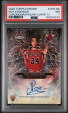 Marketplace image: 2025 Topps Chrome Chromographs Noa Essengue Rookie RC Superfractor Auto 1/1 PSA