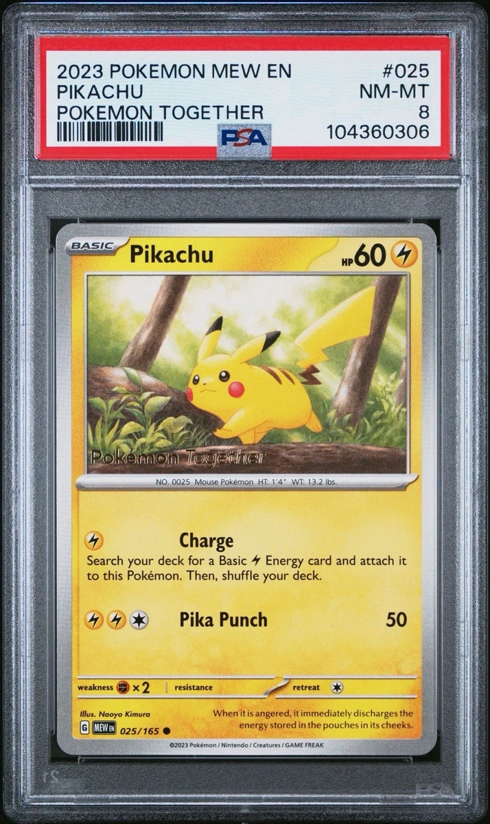 Pokémon TCG Grade 8 Pikachu Individual Collectible Card Game Cards