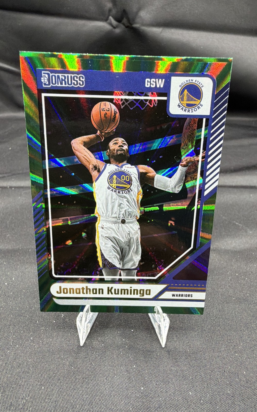 2024-25 Panini Donruss - Jonathan Kuminga #151 Holo Green Laser