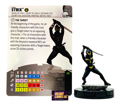 DC Heroclix Strix #041a w/ Card Notorious Set