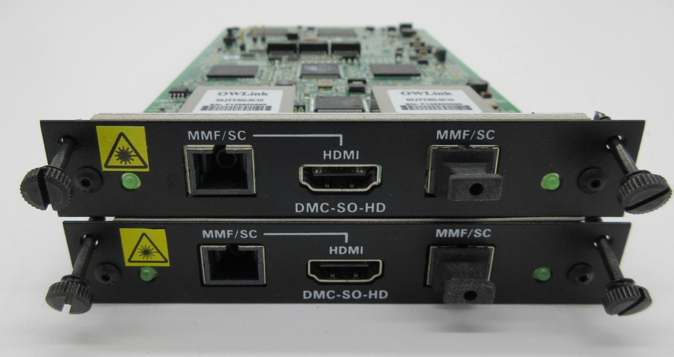 LOT OF 2 Crestron DMC-SO-HD 2 DM 8G Fiber Card r824