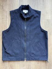 Vintage Filson Style 91 Full-Zip Wool Vest Liner Jacket Black Mens Made in USA L