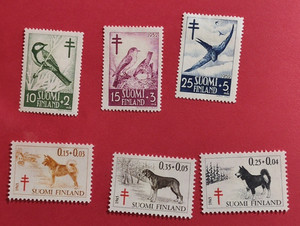 APC 7115 Finland mint hinged B117-B119 B173-B175 2 sets