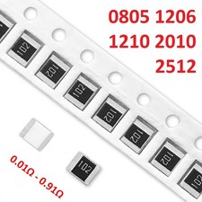 SMD/SMT 0805 1206 1210 2010 2512 Resistors Range 0.01  - 0.91 Ohm Low Resistance