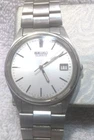 Seiko Quartz Watch Men 7N42-8A20 Date Silver Dial Stainless Bracelet New Bat !!!