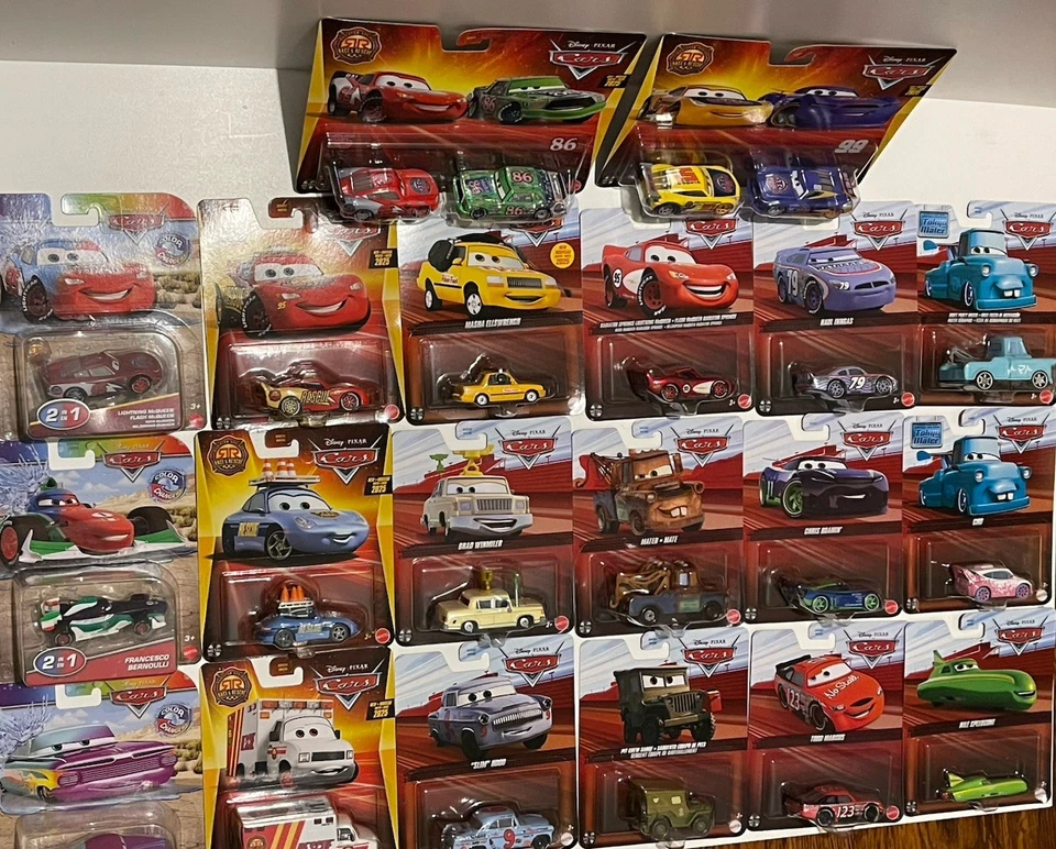 DISNEY PIXAR CARS LOT OF 22 CARS NEW 2025 SERIES - Race & Rescure + Tokyo Mater - Image 2 of 4