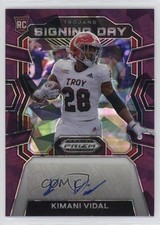 2024 Panini Prizm Draft Picks Signing Day Purple Ice 53/99 Kimani Vidal Auto 4z8