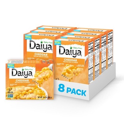 Vegan Cheddar Mac and Cheese Gluten Free Rice Pasta Pack of 8 10.6 oz Dairy Free