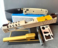 Zaffiri ZPS.2 Glock 17 Gen 3 Slide FDE Complete G17 Upper RMR Cut + FREE KNIFE