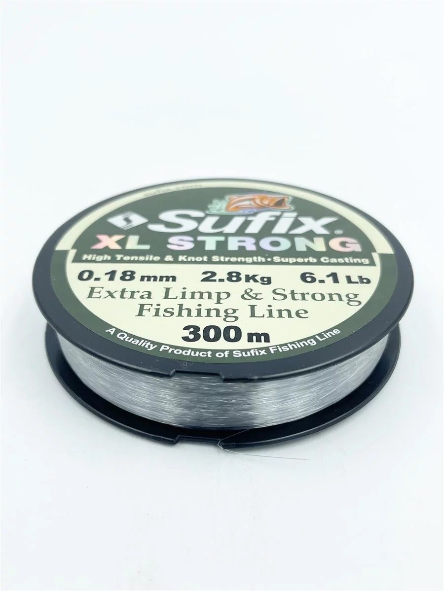 Шнур Sufix XL Strong 0,20мм, 3,30 кг, 300 м, монофильный шнур из нержавеющей стали