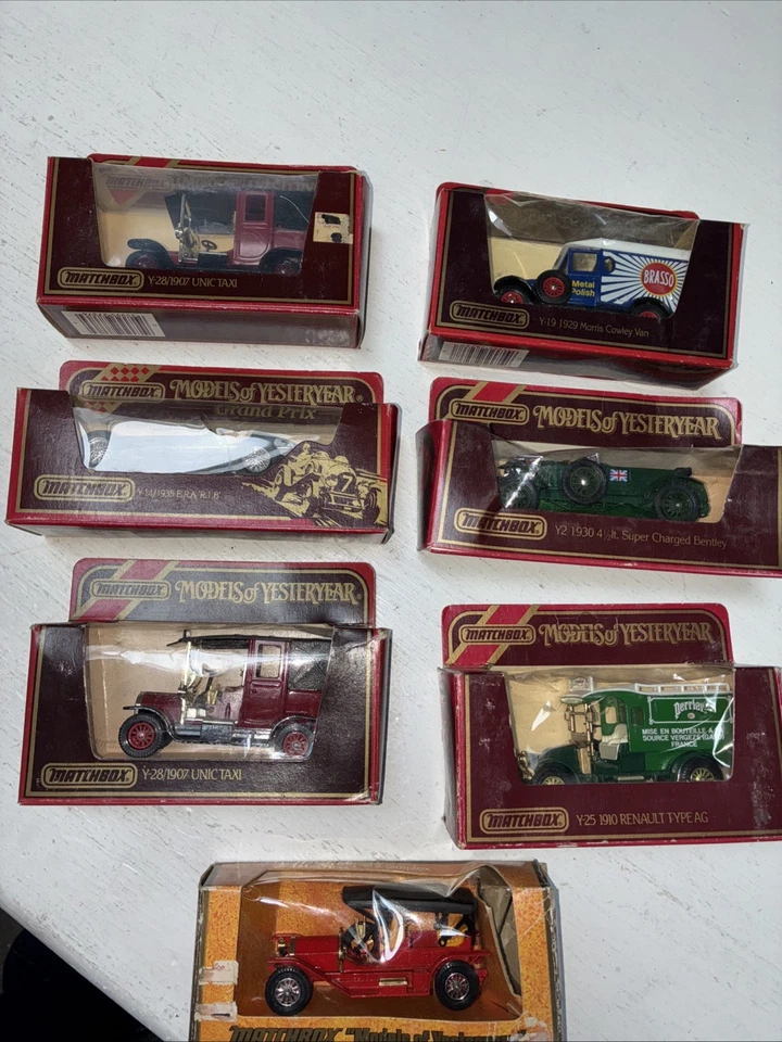Matchbox Models of Yesteryear LOT of 7  2Y-28, Y-19, Y-14, Y-2, Y-25, Y-9 NIB - Image 2 of 4