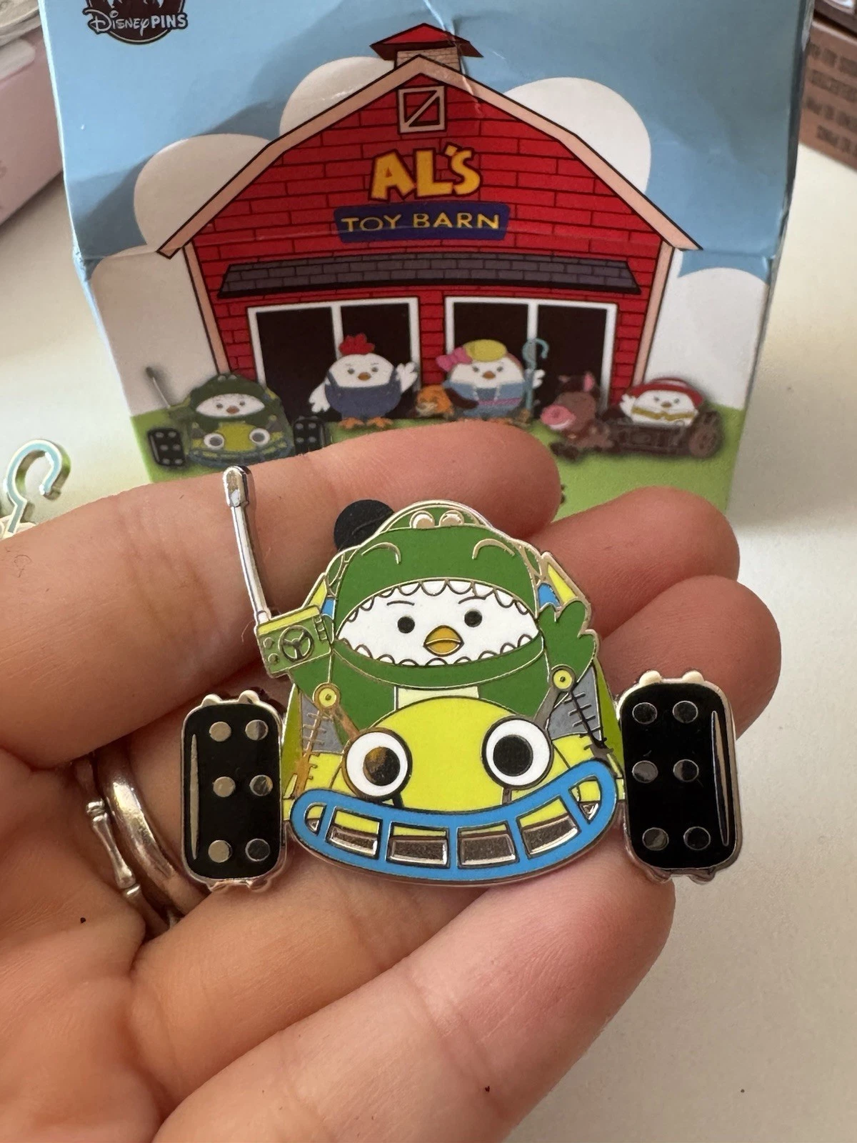 SDR Shanghai Al's Toy Barn Toy Story Mystery Disney Pin Chicken Rex with RC