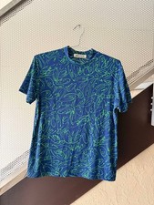 USED VINTAGE ISSEY MIYAKE PERMANENTE WOMEN'S ALL-OVER PRINT SHORT-SLEEVED INNE
