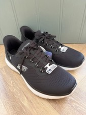 Image of Skechers Flex-Lite Slip-Ins Swift Fit Sneakers Black UK 8 - Brand New
