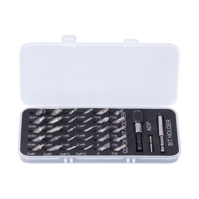 33x Damaged Screw Extractor Stripped Broken Bolt Remover Tool All Purpose HS SET