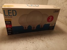 3-Pk Feit Electric Filament LED Bulb Daylight G25 E26 60W Eqv 5000K M10A