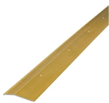 Box of 6- 2"x 72" SatinBrass Aluminum Fluted Carpet Trim w/Screws Nails/Free S&H