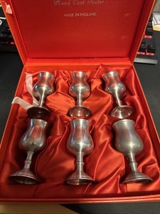 690g 錫製 英国ダンヒル ピューター ジョッキ クラウン＆ローズ刻印