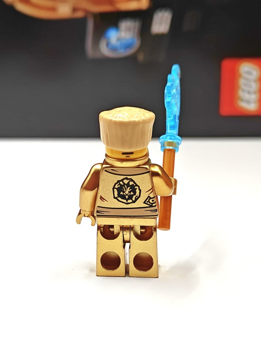 エナジーパワー NEW Ninjago Zane (Golden Power) Chrome Gold Custom Lego Minifigure