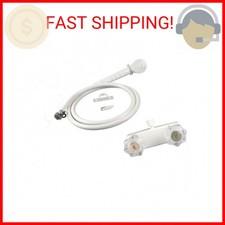 White RV /Mobile Home Shower Faucet with Clear Handles  Includes Hand-Held Show