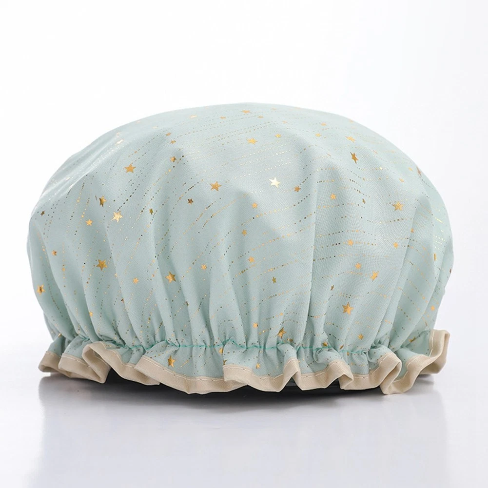 4 Pack Reusable Shower , Elastic Bathing Shower Hat Layers Bathing Hair 5553