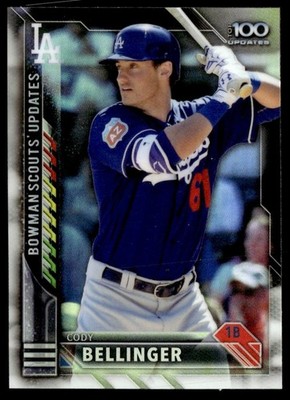 2016 Bowman Chrome Scouts Top 100 Updates Cody Bellinger #BSU-CB