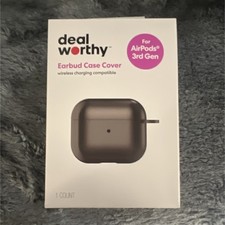 deal worthy Earbud Case Cover for Apple AirPods 3rd Gen Black