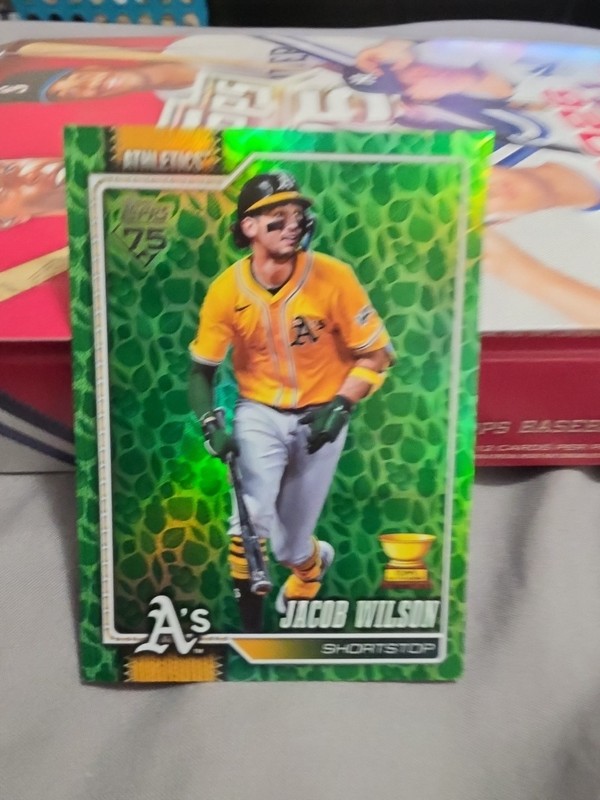 2026 Topps Series 1 - Jacob Wilson #240 Green Leaf Foil