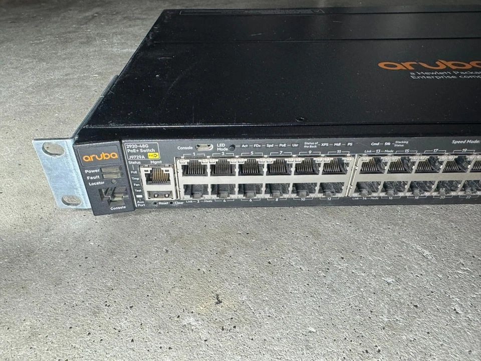 HP Enterprise Aruba 2920-48G J9729A PoE+ 48-Port Gigabit Network Switch - Image 3 of 4